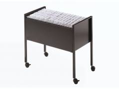 H&aelig;ngemappevogn ECONOMY 80 A4 sort m/4 hjul