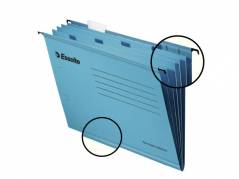 H&Atilde;&brvbar;ngemappe A4 Esselte Classic m/4 rum bl&Atilde;&yen; 10stk/pak