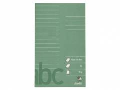 Gloseh&Atilde;&brvbar;fte Bantex 102x170mm lin 16bl 70g m&Atilde;&cedil;rkegr&Atilde;&cedil;n