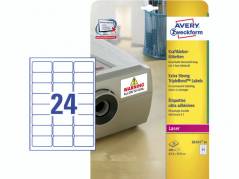 Etiket laser L614120 ekstra kl&Atilde;&brvbar;b. 63.5x33.9mm hvid