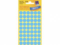Etiketter Avery bl&Atilde;&yen; &Atilde;&tilde;12mm 3142 270stk/pak