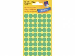 Etiketter Avery gr&Atilde;&cedil;n &Atilde;&tilde;12m 3143 270stk/pak