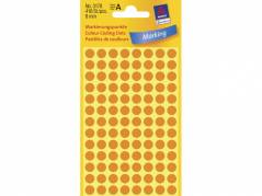 Etiket Avery neon orange &Atilde;&tilde;8mm 3178 416stk/pak