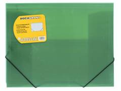 Plastmappe bnt Docusmart gr&oslash;n m/3 klapper
