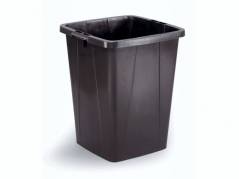 Affaldsspand DURABIN 90l firkantet genbrug sort