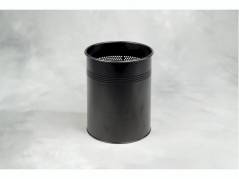 Papirkurv m/huller sort 15l h&oslash;jde 320mm dia. &Oslash;260mm
