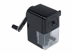 Blyantspidser plast/metal bnt sort bordmodel 741910