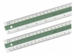 Lineal plast m/gummiskinne LINEX 40cm S40