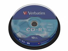 CD-R Verbatim 80min 700MB 52X 10stk/pak