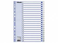 Register PP Esselte A4 1-20 m/hvid kartonforblad