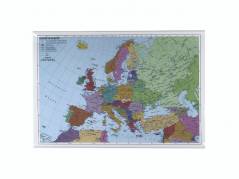 Plakat europakort lamineret 970x670mm