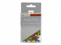 Markeringsn&aring;le Push Pins Ass. 100stk/pak