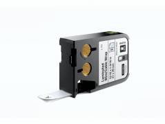 Labeltape DYMO XTL 21x39mm sort p&Atilde;&yen; hvid lamineret t/kabel