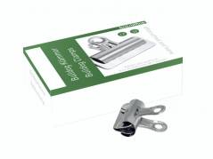 Papirklemme st&aring;l bnt 32mm bulldog 12stk/pak