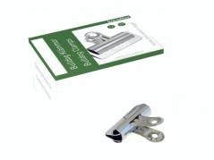 Papirklemme st&aring;l bnt 57mm bulldog 12stk/pak