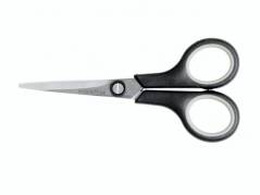 Saks bnt/Office sort/gr&aring; 140mm blad: 75mm soft gummigreb