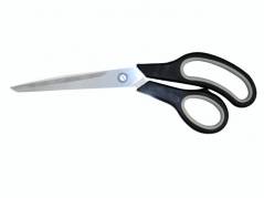 Saks bnt/Office sort/gr&aring; 255mm blad: 135mm soft gummigreb