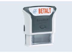 Stempel Trodat Printy 4912 bl&Atilde;&yen;/r&Atilde;&cedil;d tekst 'Betalt'