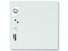 Glastavle Naga magnetisk 1000x1000mm Hvid