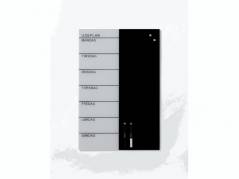 Glastavle Naga magnetisk 400x600mm ugeplanner