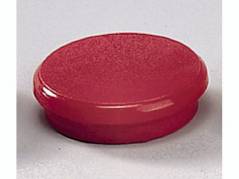 Magneter Dahle 24mm rund r&oslash;d 10stk/pak b&aelig;rekraft 0,3kg