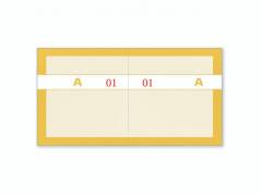 Kuponbog orange 2x1-100 130x70mm 92 2206 40