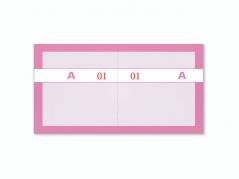 Kuponbog rosa 2x1-100 130x70mm 92 2206 50