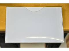 Magnetlomme A3 &Atilde;&yen;ben liggende hvid 1cm dyb 10stk/pak