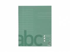 Skoleh&Atilde;&brvbar;fte 17x21 cm 20 linjer 9mm 32 sider 70g m&Atilde;&cedil;rk gr&Atilde;&cedil;n