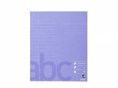 Skoleh&Atilde;&brvbar;fte Bantex 17x21cm lin 18 linjer 32bl 70g lys lilla