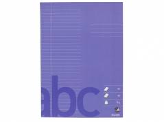 Skoleh&Atilde;&brvbar;fte Bantex A4 lin 32 linjer 40bl 70g m&Atilde;&cedil;rk lilla