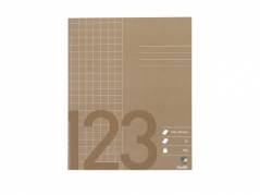 Skoleh&Atilde;&brvbar;fte Bantex 17x21cm kvad 10x10mm 32bl 70g brun
