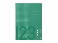 Skoleh&aelig;fte Bantex A5 kvad 5x5mm 24bl 60g gr&aelig;sgr&oslash;n