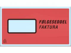 F&Atilde;&cedil;lgeseddellommer 225x122mm med tryk F&Atilde;&cedil;lgeseddel/Faktura