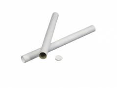 Papr&Atilde;&cedil;r rund hvid m/l&Atilde;&yen;g &Atilde;&tilde;70x2x745mm