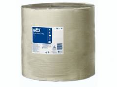 Aft&oslash;rringspapir Tork Basic W1 1-lags gul 1190m Br 33cm