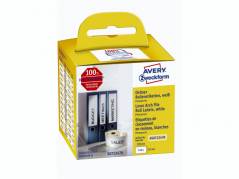 Rygetiket Avery permanent 190x38mm 110st/rul