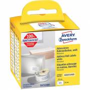 Adresseetiket Avery perm. 89x36mm 260stk/rul