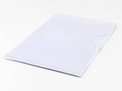 Magnetlomme A4 &Atilde;&yen;ben liggende hvid 1cm dyb 10st/pkt