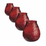 Lysbowle r&oslash;d 60 timer 6stk/pak