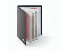 Kreditkortmappe m&oslash;rkegr&aring; 75x102mm RFID Secure