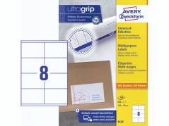 Universaletiket Avery 3426 perm. 105x70mm 800stk/pak