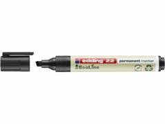 Marker edding 22 EcoLine sort perm. 1-5mm skr&Atilde;&yen; spids
