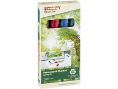 Marker edding 22 EcoLine ass. perm. 1-5mm skr&Atilde;&yen; spids 4stk/s&Atilde;&brvbar;t