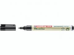 Marker edding 25 EcoLine sort perm. 1mm rund spids