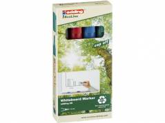 Whiteboardmarker edding 29 EcoLine ass. 1-5mm skr&Atilde;&yen; spids 4stk