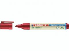 Marker edding 31 Flipchart ECOLINE r&Atilde;&cedil;d 1,5-3mm rund spids