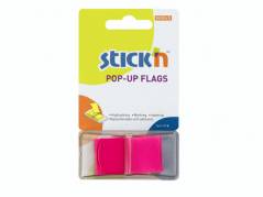 Indeksfaner Stick'N Pop Up r&oslash;d 45x25mm 50stk/pak