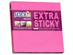 Notes Stick'N Extra Sticky r&oslash;d 76x76mm 90blade