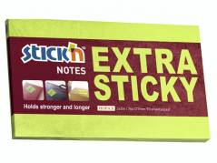 Notes Stick'N Extra Sticky gr&Atilde;&cedil;n 76x127mm 90blade